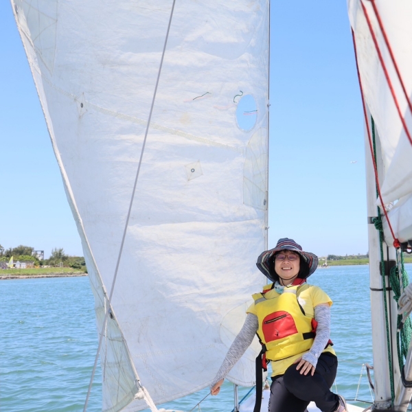 淡水左岸龍骨風帆體驗